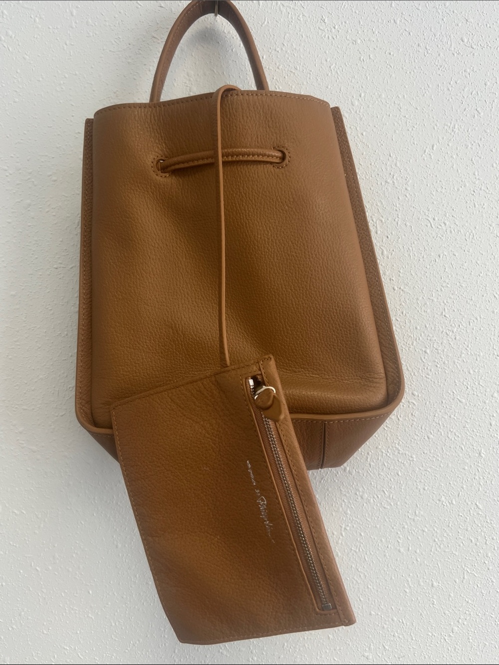 3.1 Phillip Lim Tan Leather. Soleil Bucket bag Drawstring Shoulder Bag - Picture 2 of 4